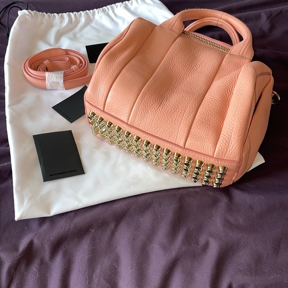 Alexander Wang Studded Pink Leather Crossbody Bag - Picture 15 of 17